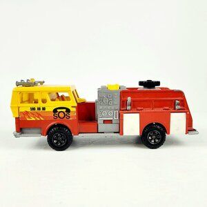 Majorette Pompe a Incende Fire Truck 1:47 Scale Vintage Made in France